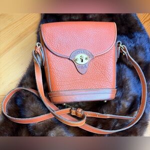 Vintage Dooney & Bourke 1990s Earthy R89 Cavalry Spectator Crossbody
